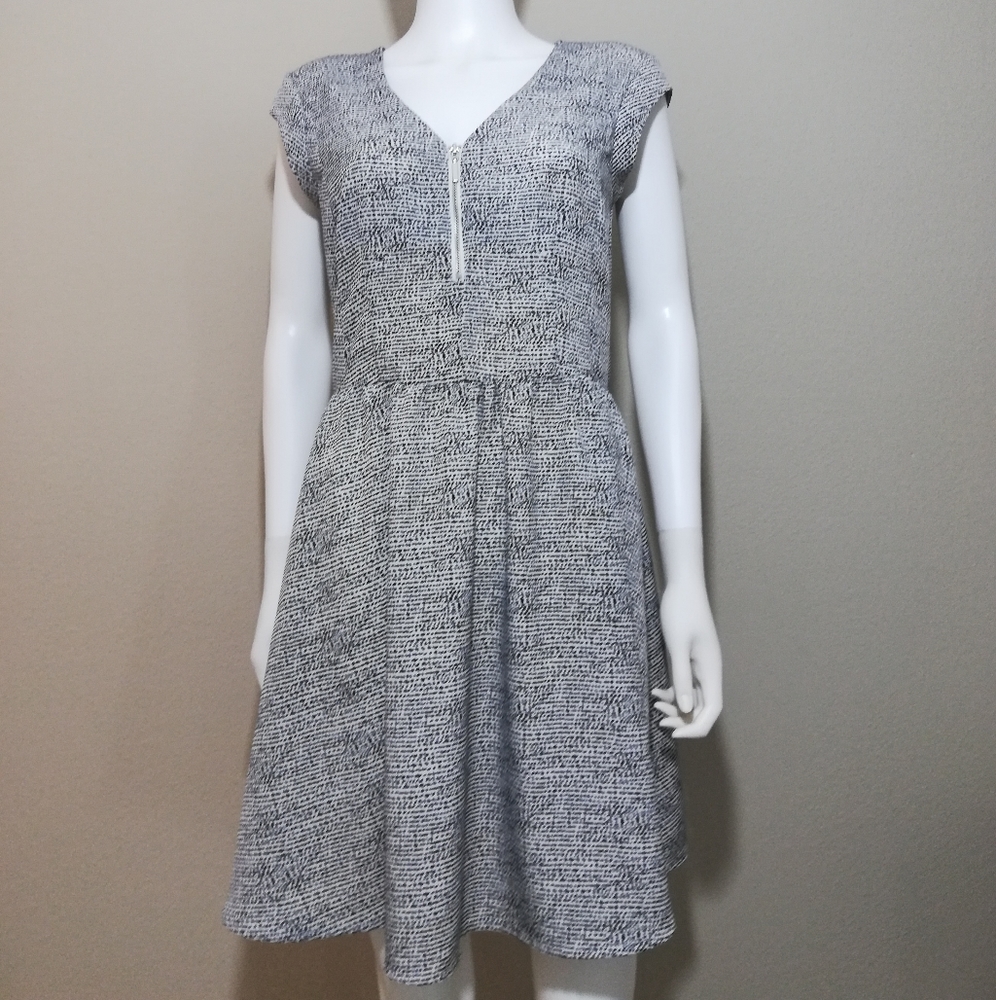 H&B Black and White Print Dress